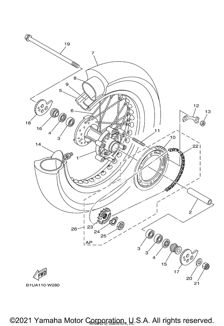 Rear Wheel Schematic
