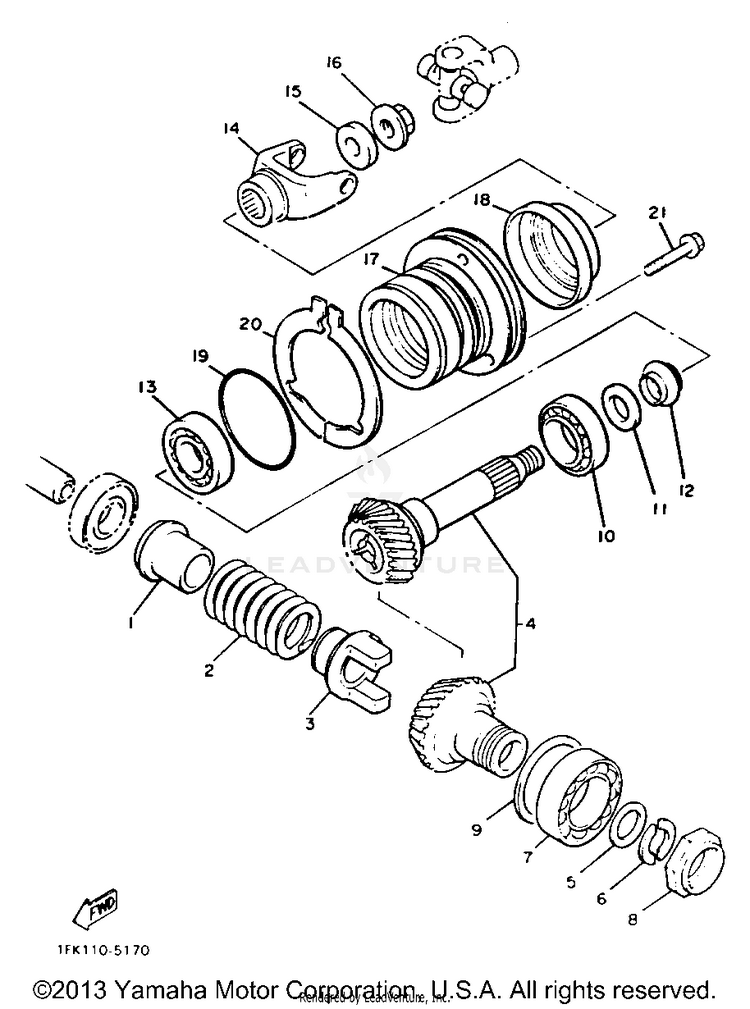 Middle Drive Gear Schematic