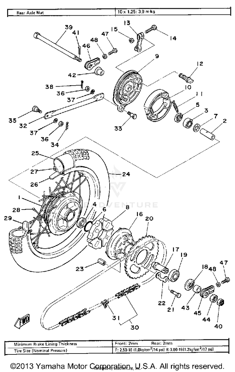 Rear Wheel Schematic