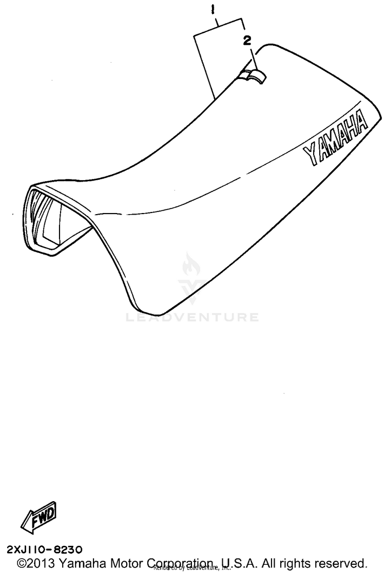 Seat BLASTER - YFS200G - 1995 Schematic