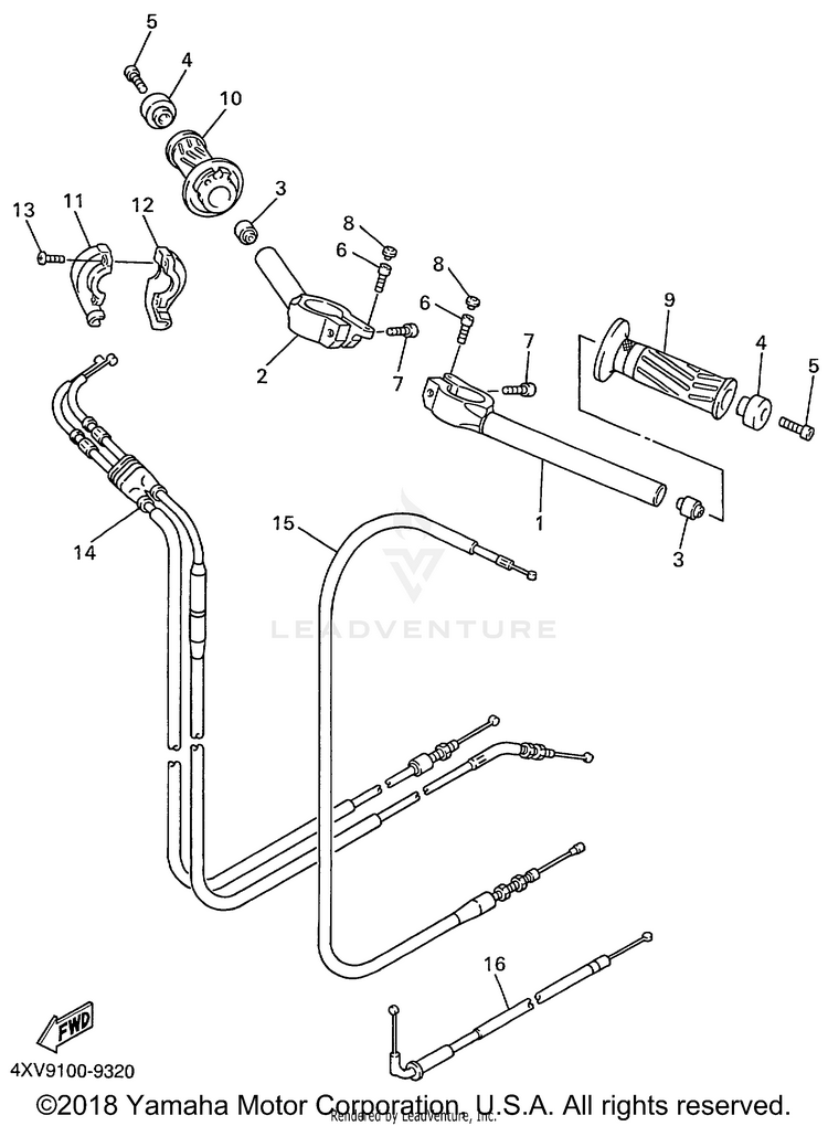 Steering Handle Cable Schematic
