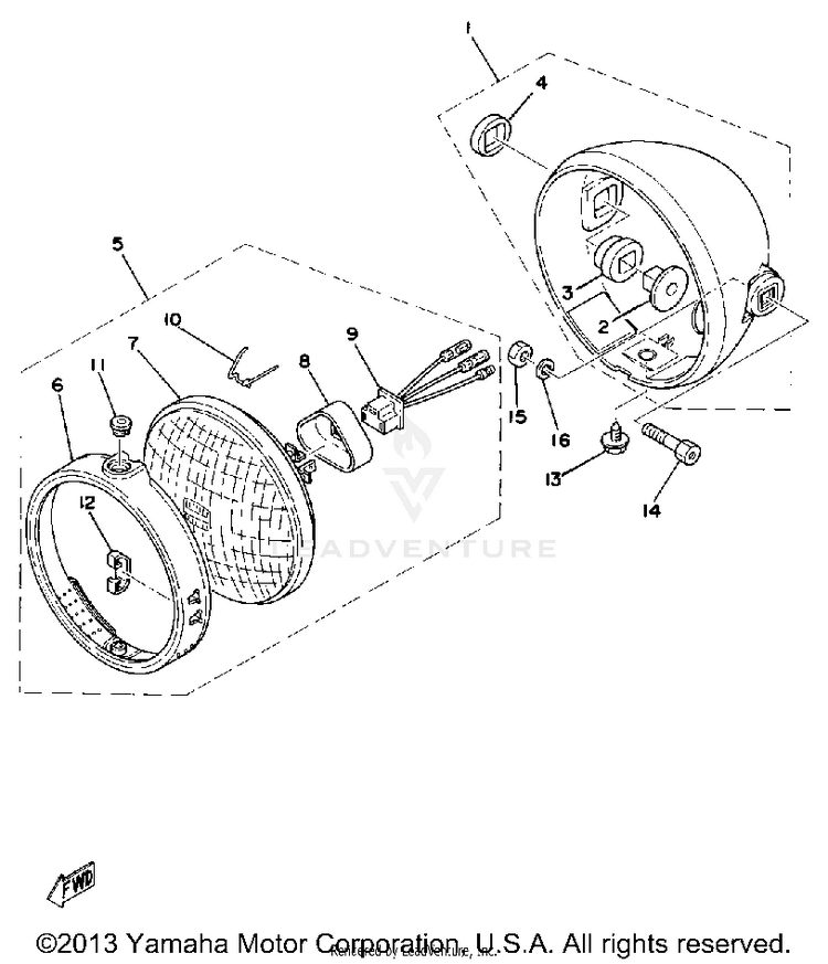 Head Lamp Schematic