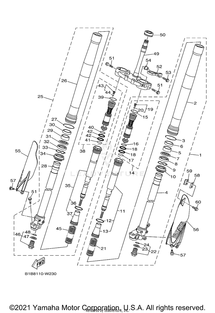Front Fork Schematic