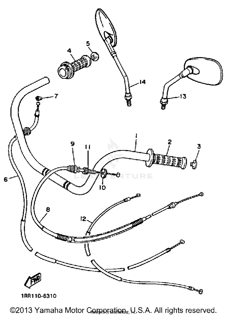 Handlebar Cable Schematic