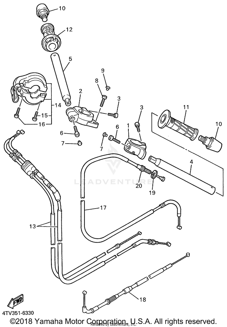 Steering Handle Cable Schematic