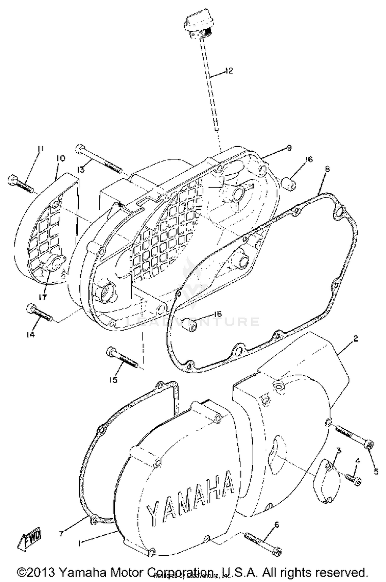 Crankcase Cover Schematic