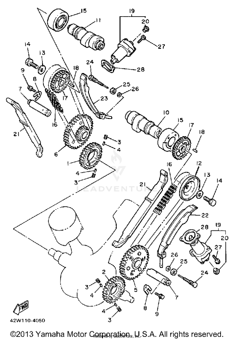Camshaft Chain Schematic