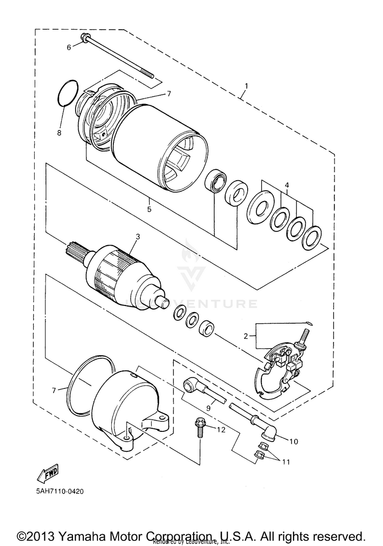 Starting Motor Schematic
