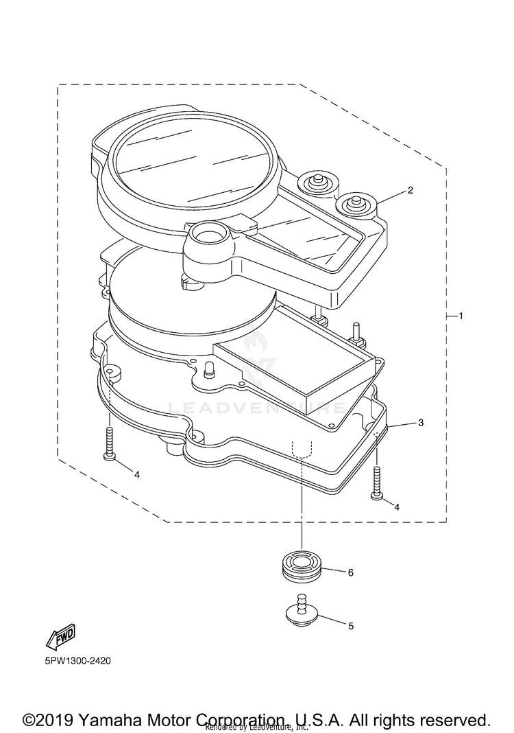 Meter R1 - YZFR1RC - 2003 Schematic