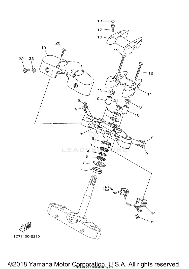 Steering ROADLINER S - XV19SXCR - 2008 Schematic
