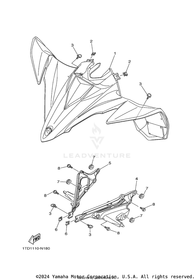 Front Fender Schematic