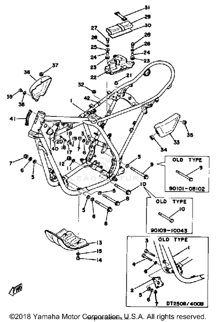 Frame - Side Cover 250b - C - 400b - C Schematic