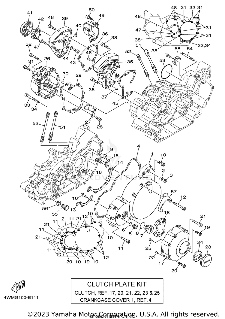 Crankcase Cover 1 Schematic