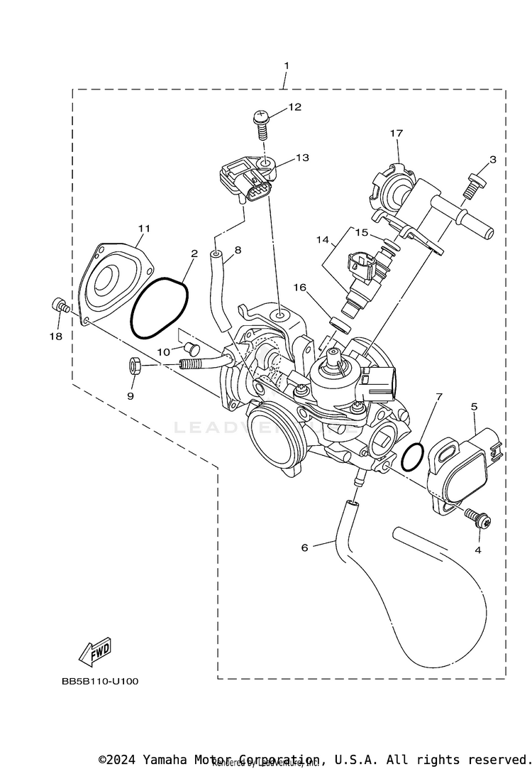 Throttle Body Assy 1 Schematic