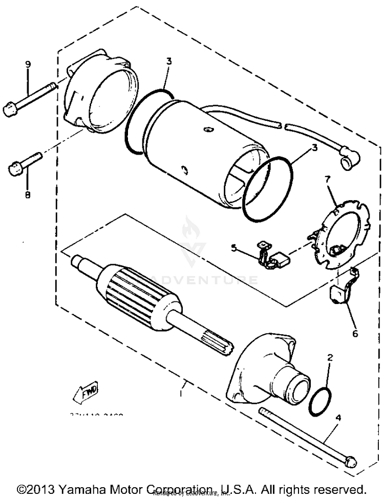 Starting Motor Schematic
