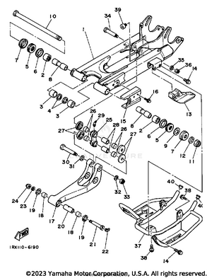Swing Arm-suspension Schematic