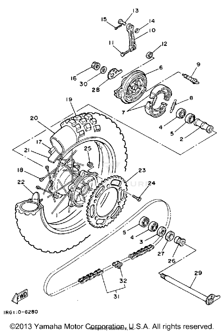 Rear Wheel Schematic