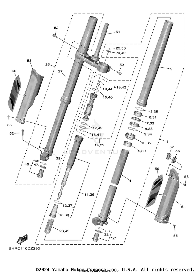 Front Fork Schematic