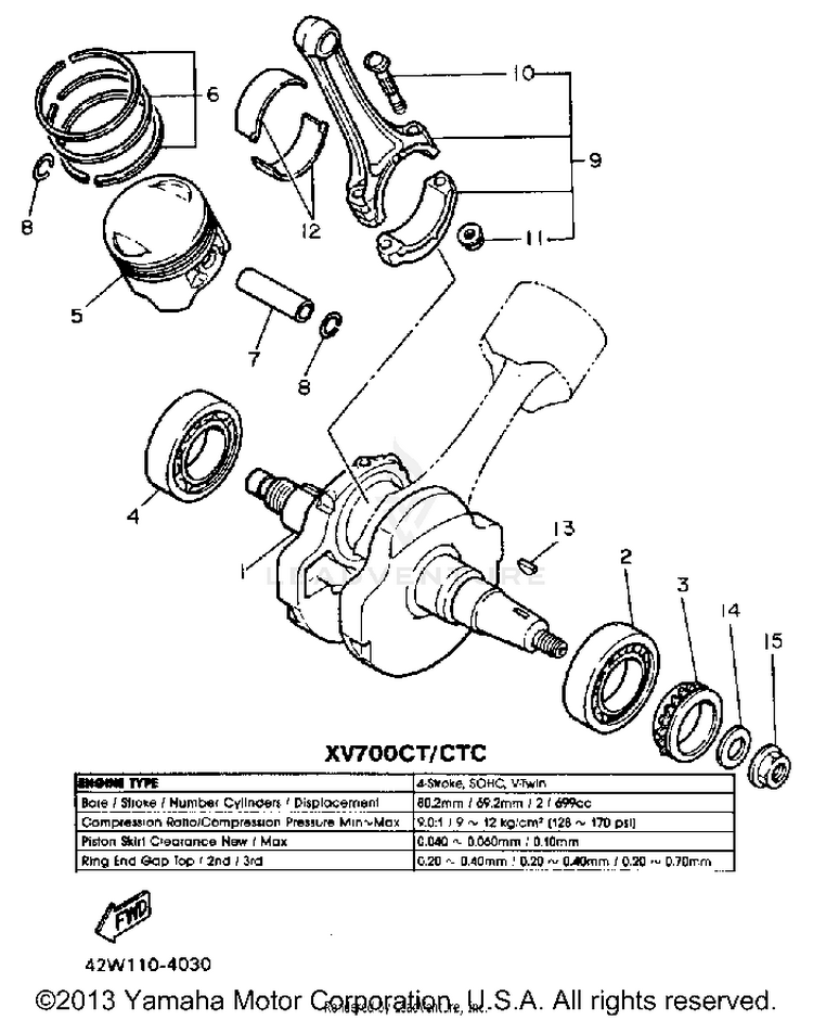 Crankshaft Piston Schematic