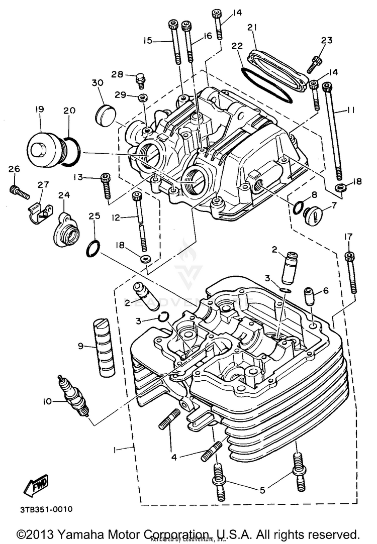 Cylinder Head Schematic