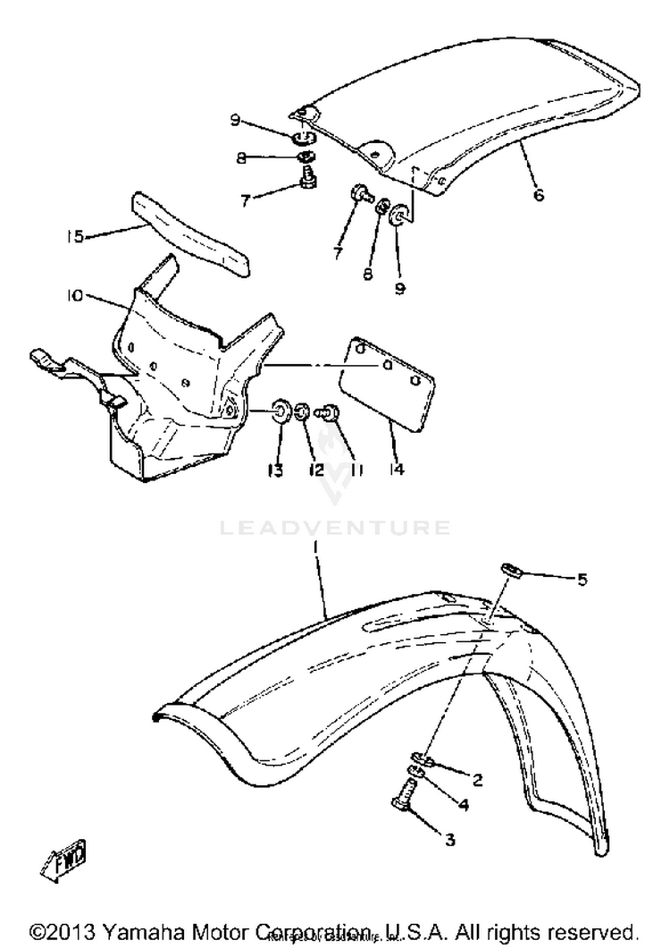 Front Fender - Rear Fender Schematic