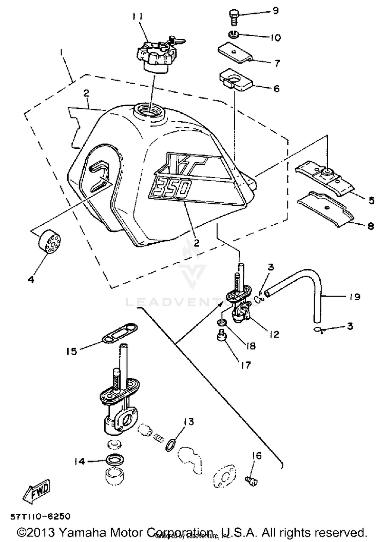 Fuel Tank Xt350s Schematic