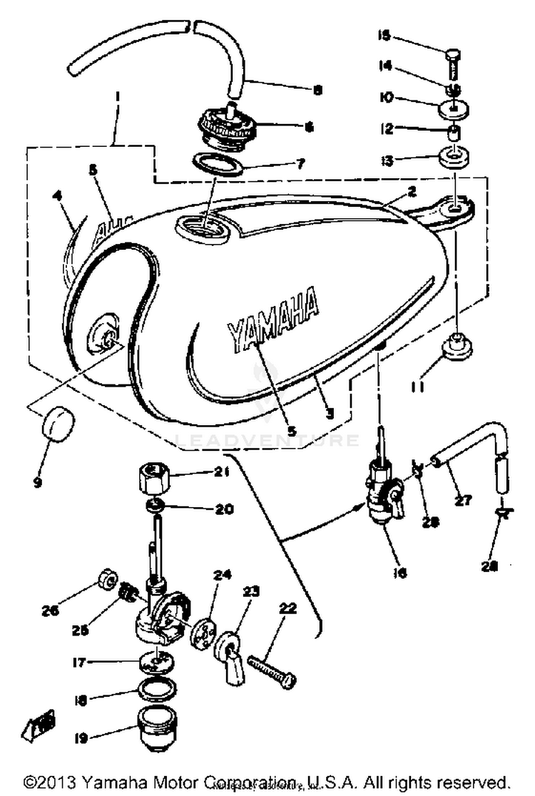 Fuel Tank  Dt100f Schematic