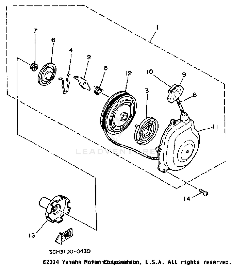 Starter (Alternate Parts) Schematic