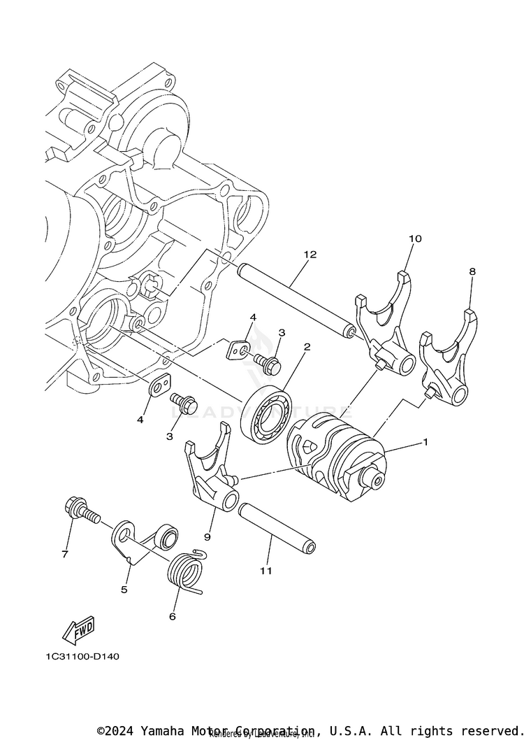 Shift Cam Fork Schematic