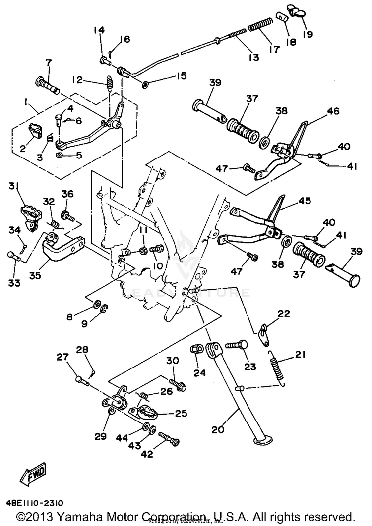 Stand Footrest Schematic