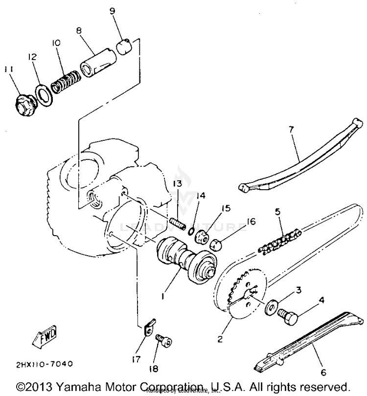 Camshaft - Chain Schematic