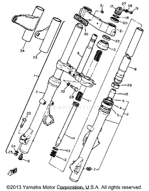 Front Fork Schematic