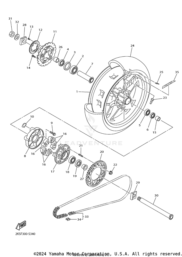 Rear Wheel Schematic