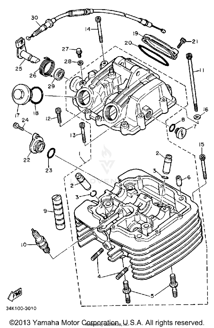 Cylinder Head Schematic
