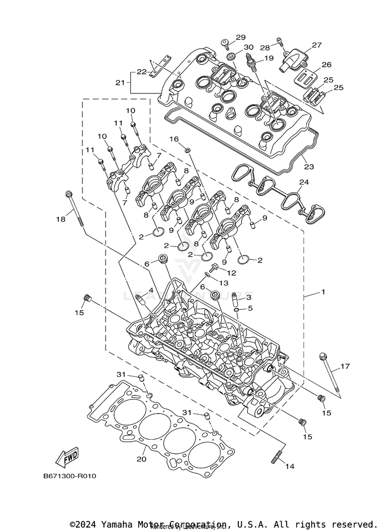 Cylinder Head Schematic