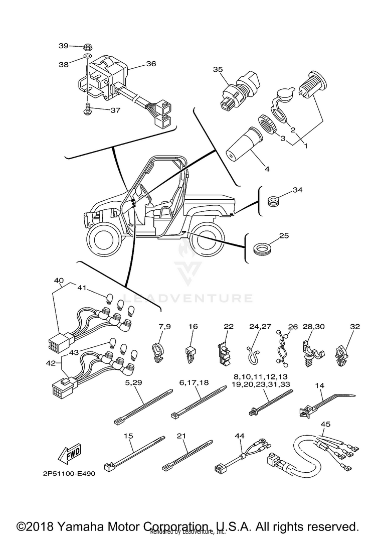 Electrical 2 RHINO 450 REALTREE H - YXR45FAHV - 2006 Schematic