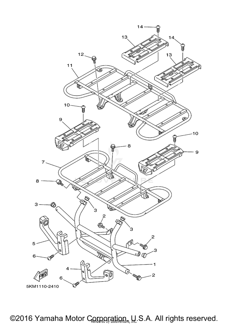 Guard GRIZZLY 660 - YFM66FAT - 2005 Schematic