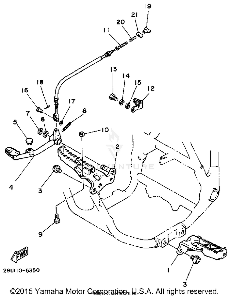 Stand-Footrest Schematic