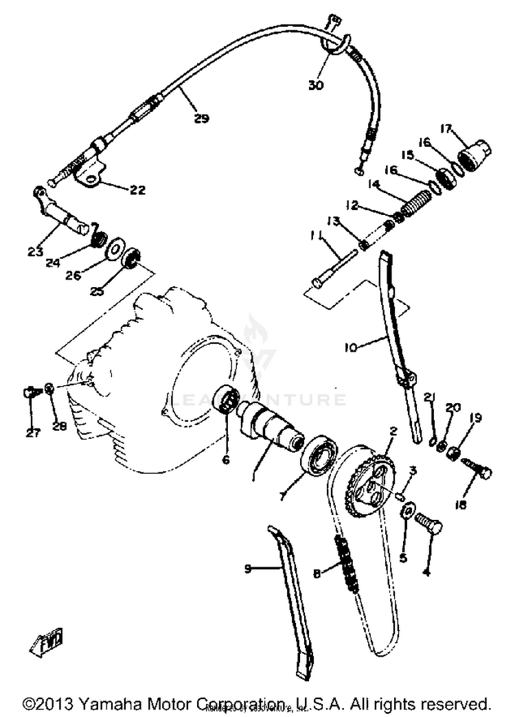 Camshaft - Chain Schematic
