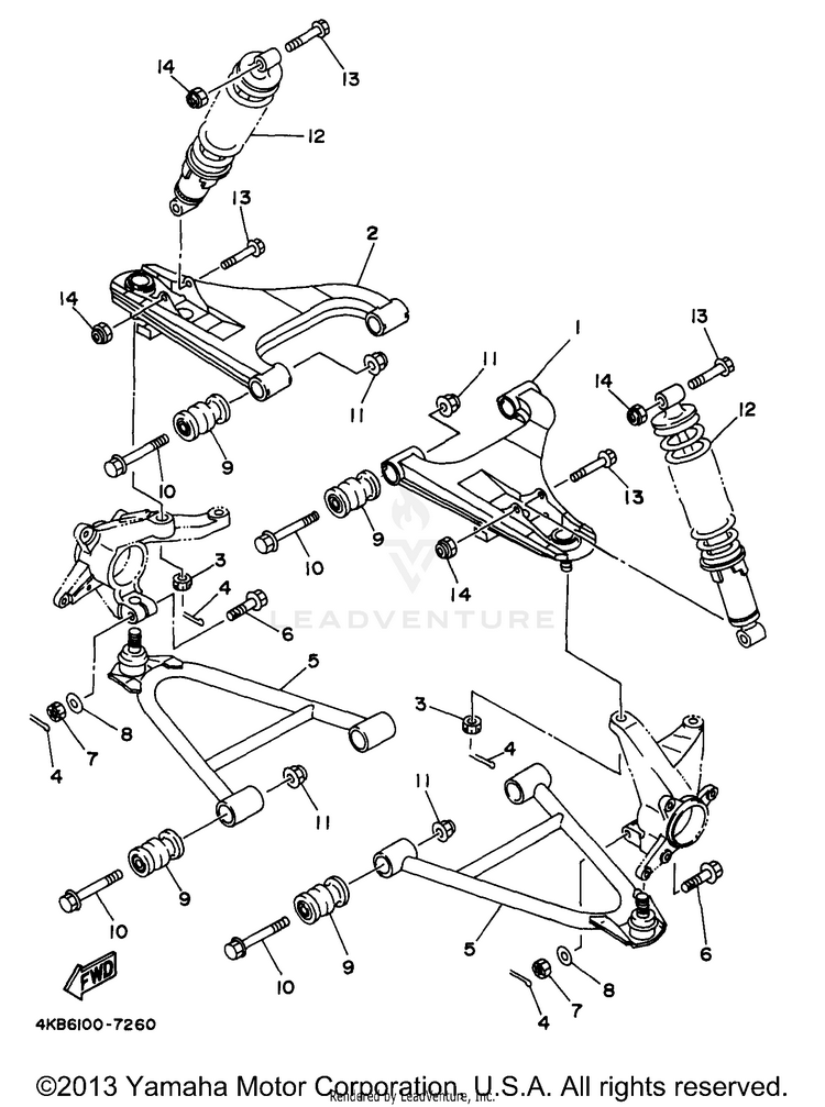 Front Suspension - Wheel Schematic