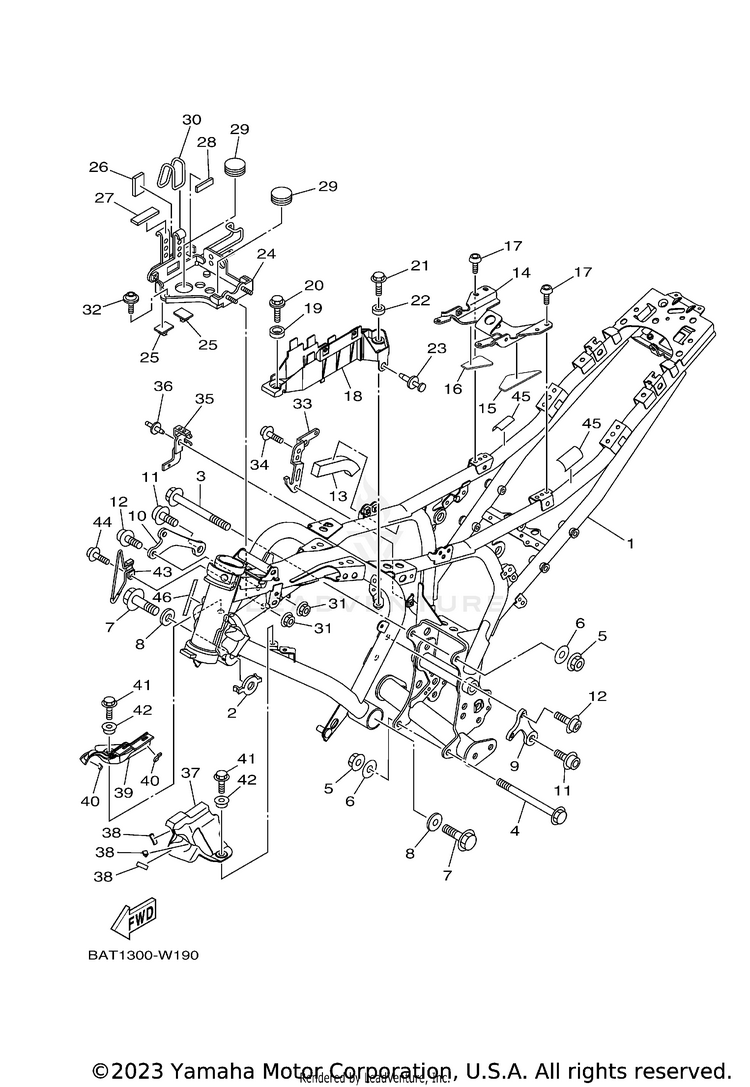 Frame MT07 - MT07MCB - 2021 Schematic