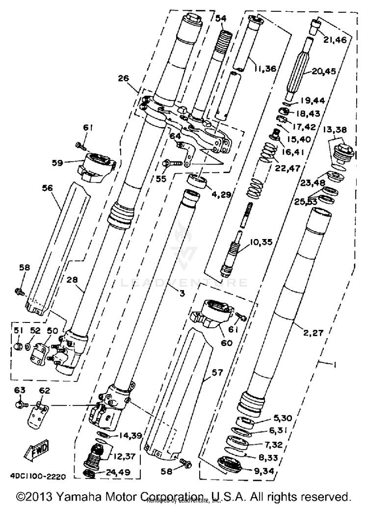 Front Fork Schematic