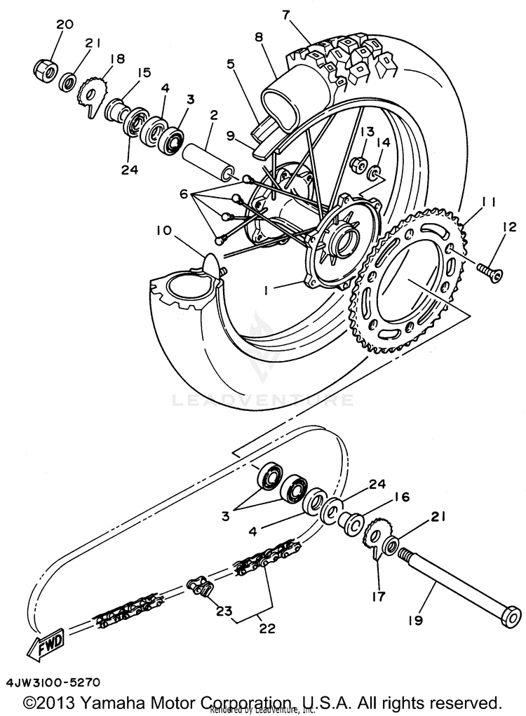 Rear Wheel Schematic