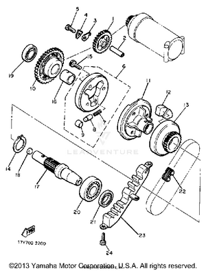Starter Clutch Schematic