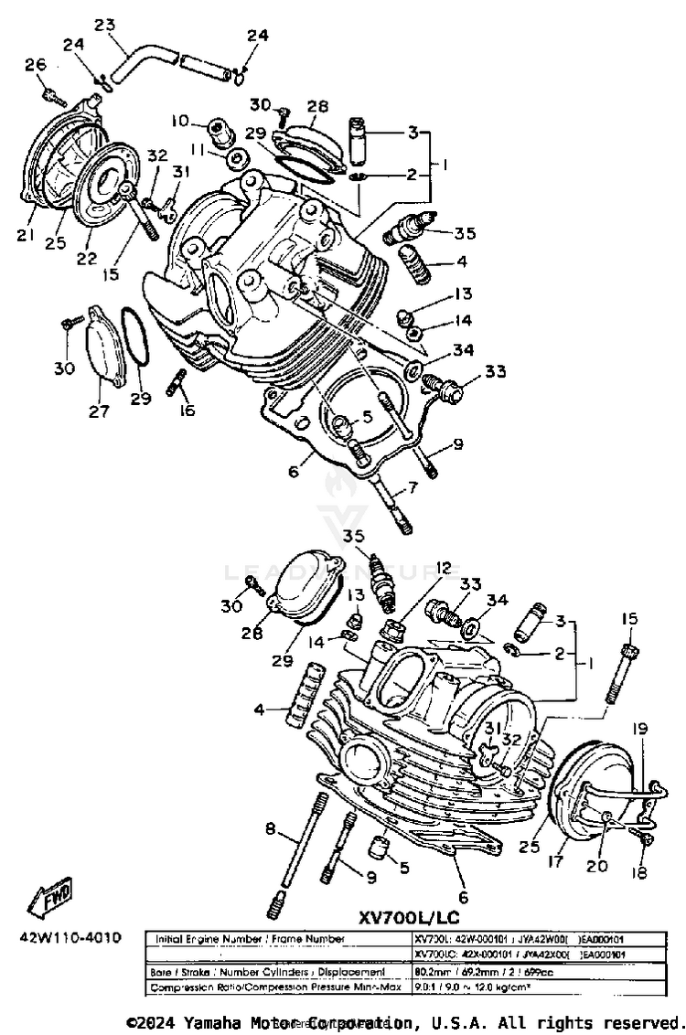 Cylinder Head Schematic