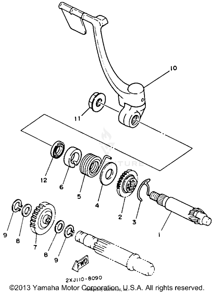 Starter BLASTER - YFS200D_MN - 1992 Schematic