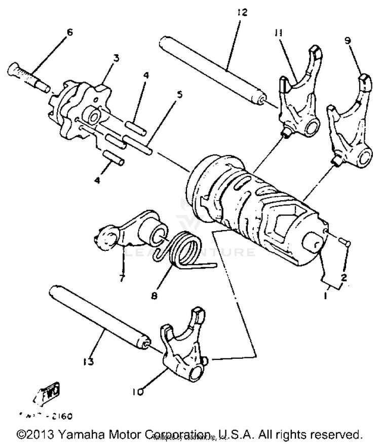 Shift Cam - Fork Schematic