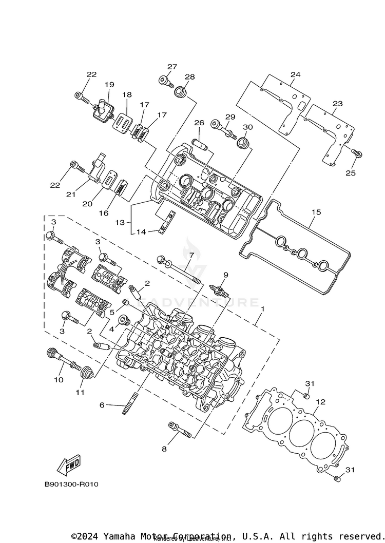 Cylinder Head Schematic