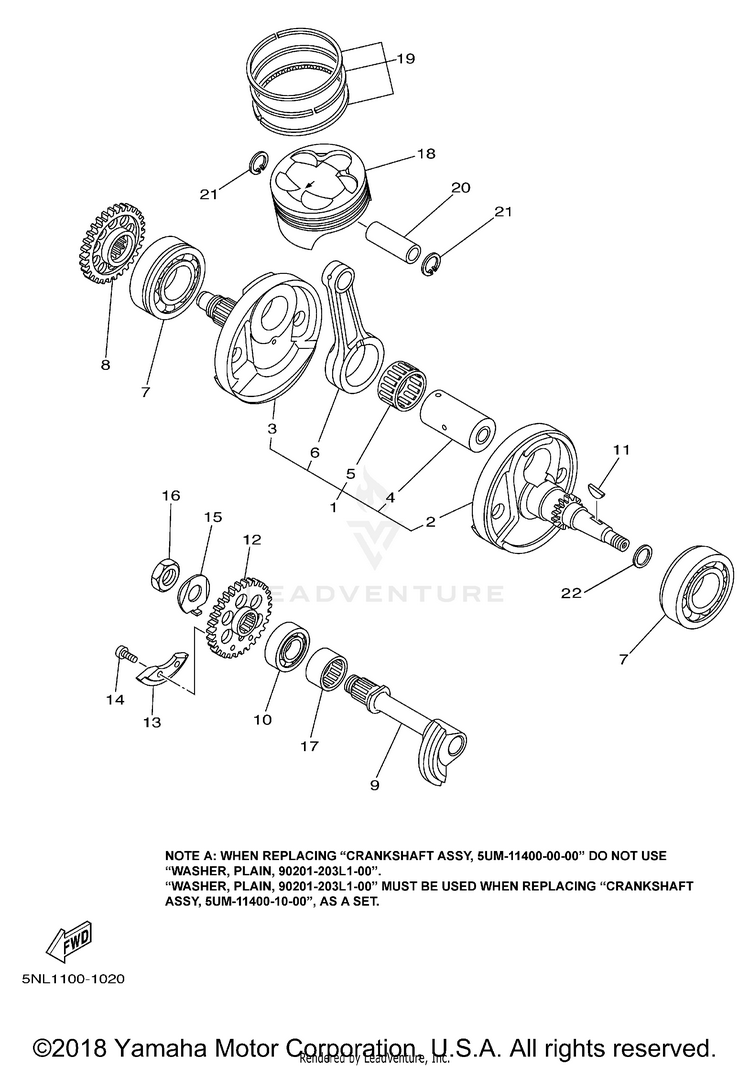 Crankshaft Piston Schematic