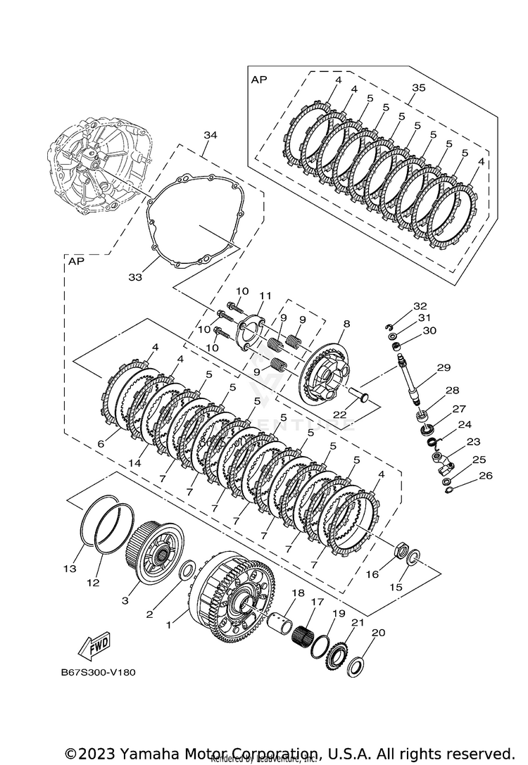 Clutch MT10 - MT10LCB - 2020 Schematic